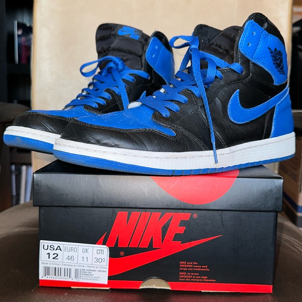 Nike Air Jordan 1 Retro High OG black/royal Men’s Size 12